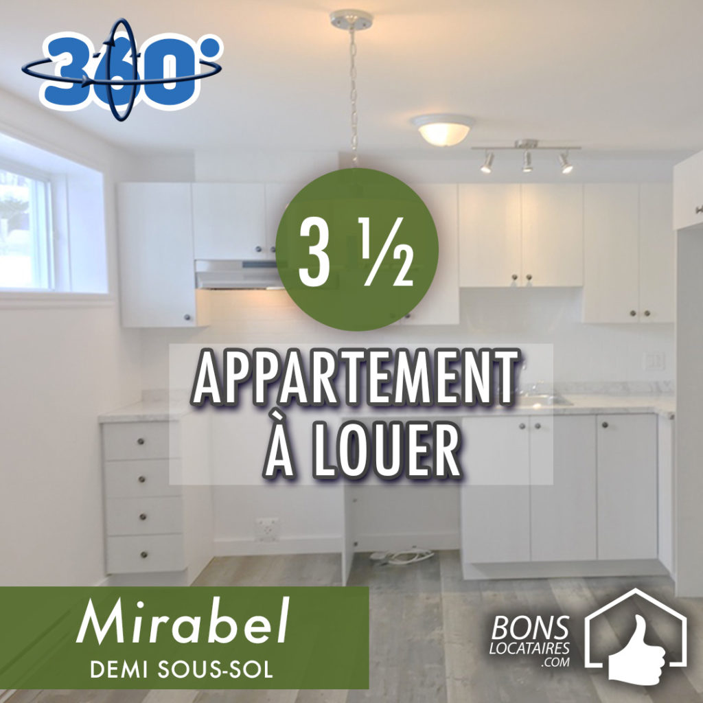 Appartement à louer à Mirabel Logement à louer Bons Locataires