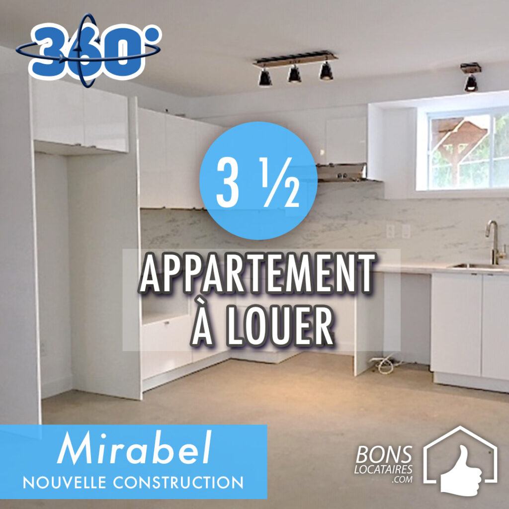 Visite virtuelle Appartement à louer Mirabel  Bons Locataires